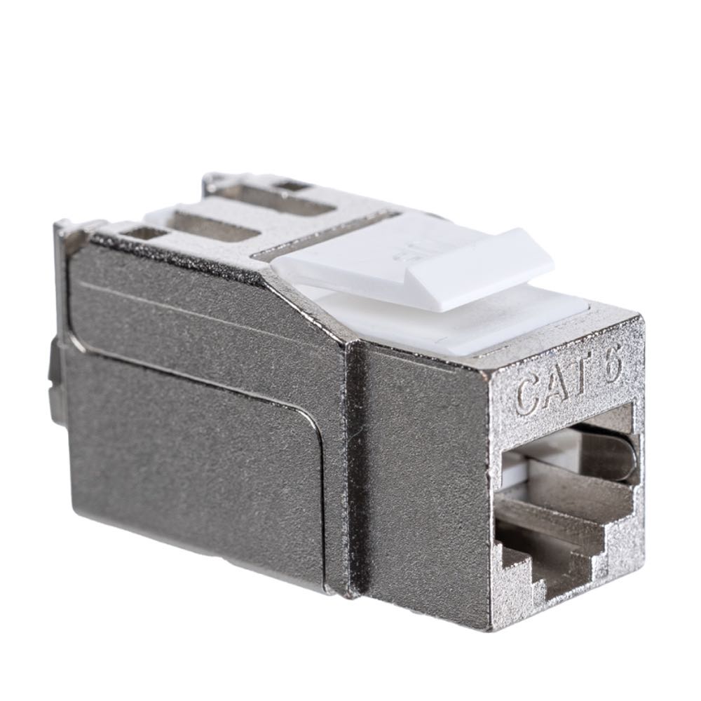 Модуль Maxicord Keystone Jack RJ-45(8P8C) кат.6 FTP DUAL IDC 90 градусов Toolless